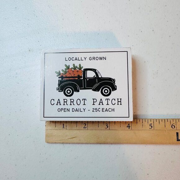 Carrot decoration set of 3 and Carrot Patch Easter decoration Carrot tiered tray - Picture 5 of 15